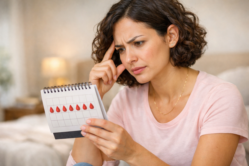 Menstruação irregular, abundante ou escassa: o que fazer
